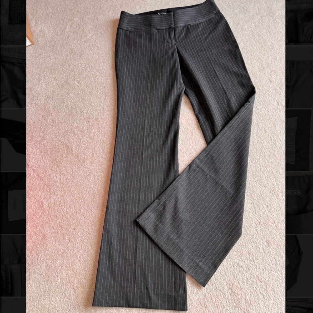 Express Charcoal Pinstripe Pants